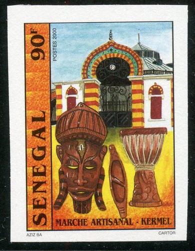 Timbre afrique senegal - afrique, /