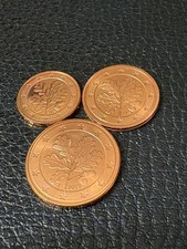 Pièces de 1-2-5  centimes d'euro Allemagne 2009 atelier F neuves de rouleau +++