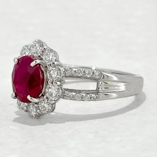Bague rubis sang pigeon - rubis,