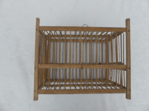 Cage grillon bois 19ème - cage,