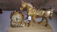 RARE HORLOGE WESTERN CHEVAL 1940 AUSTIN TEXAS 43 CM X 29 CM