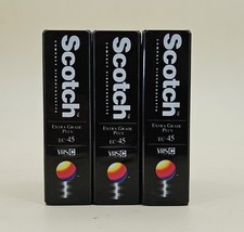 Lot 3 Cassette K7 SCOTCH VHS C