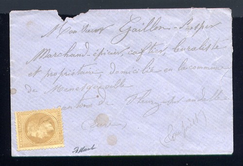 Rare lettre pour fleury - rare,