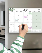 Calendrier Magnétique Frigo 2025-2026 (18 Mois) - Organiseur Planning Bureau