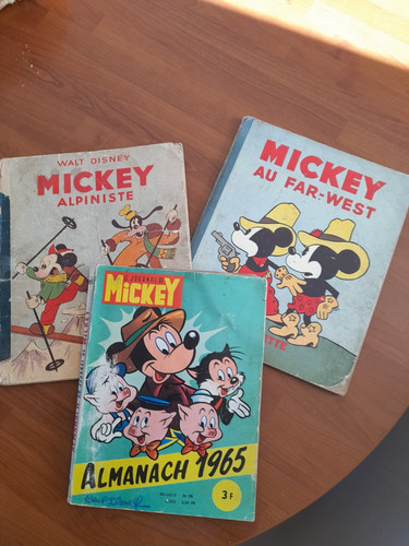 Lot livres mickey - de,