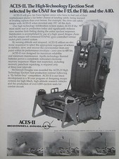 7/1977 PUB MCDONNELL DOUGLAS ACES II EJECTION SEAT SIEGE EJECTABLE USAF F-15 AD