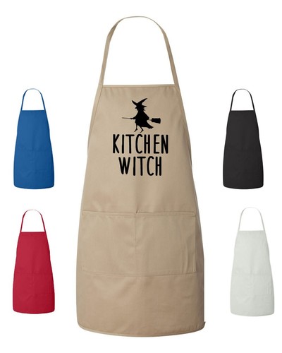 Kitchen witch chef apron - witch,