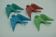 4 HIRONDELLES EN CÉRAMIQUE