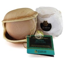 Savon tonifiant ayurvédique vétiver Karawan authentic bains douche hygiène pr...