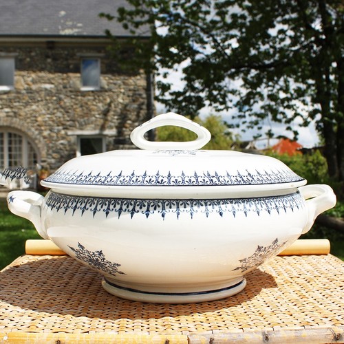 Ancienne soupière faïence - soupière, en