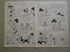Lot  4 planches originales