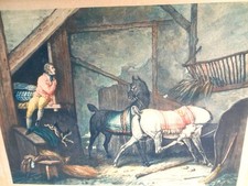 VERNET CARLE (1758-1836 )-"LE PALFRENIER" EAU FORTE/AQUATINTE 19ème -GRAVE JAZET