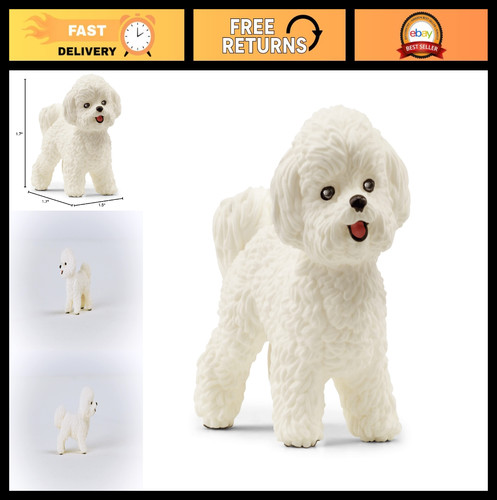 Bichon frise dog figurine - bichon,