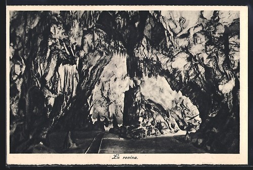 Carte postale trieste grotte - carte, trieste,