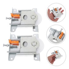  Lot de 2 roulettes de porte coulissante pour placard, roulement à billes,
