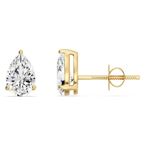 Boucles oreilles jaune - d'oreilles, or