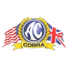  AC Cobra Flags Sticker vinyle