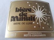 étiquette bière Brie MOTTE CORDONNIER 