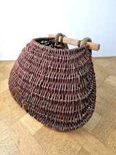 Ancien panier de pèche en osier - bourriche - Grande gourbeille Charentaise