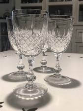 CRISTAL DE ST LOUIS 4 VERRES À EAU MODÈLE OCÉAN Taille 1649