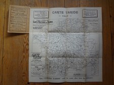 Carte TARIDE  Tableau d'assemblage 1907 - France 1/250000