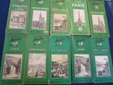 10 Livres Guides vert touristique Pneu MICHELIN Régions de France 1948 à 1963