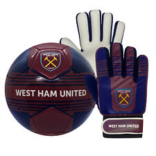West Ham United FC - Lot ballon et gants de gardien de foot - enfant - taille 4