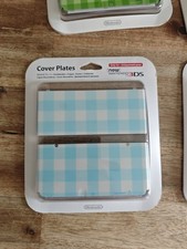 Cover Plates Vichy Bleu New Nintendo 3DS Coque Zierblenden Cubiertas Neuf Neu.