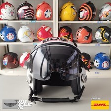 TOP GUN MAVERICK 2020 BOB HGU-33 FLIGHT HELMET MOVIE PROP USN PILOT AVIATOR+PIN