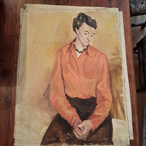 Tableau huile toile portrait - huile,