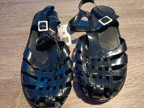 Sandales plage noires type - de,