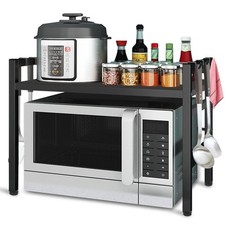 Support de Four à Micro-Ondes Extensible Etagere Rangement Cuisine Four à Mic...