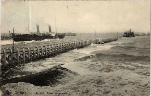 Cpa ostende le port - ak,