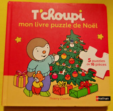 T'choupi - mon livre puzzle de noël - 5 puzzles de 16 pièces - Dès 3 ans