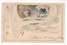 Lot 2 CPA ART NOUVEAU