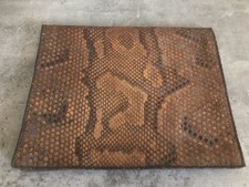 Ancienne pochette, porte documents, en peau de python, début 20ème siècle