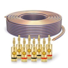 50m Câble 2x2, 5mm ² Ofc Cuivre Plein Enceintes Hifi Boxe Câble Set
