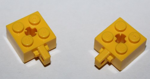 Lego yellow hinge - hinge, 2x2