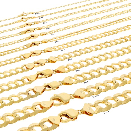 14k jaune massif 5mm 12mm - 14k,