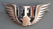 Insigne numéroté brevet FFI RESISTANCE 1944 France Arthus Bertrand ORIGINAL