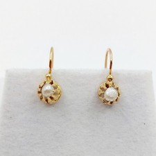 Petite dormeuses antique or