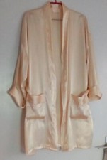 Peignoir/kimono/robe d'intérieur jaune poussin T/40/42 "Spot" vintage