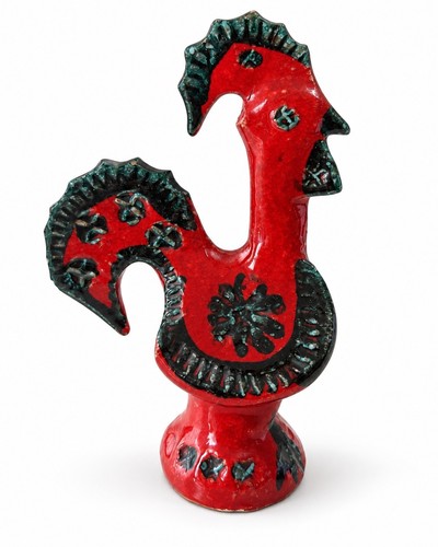 Coq céramique émaillée - en,