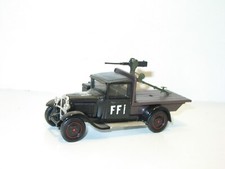 SOLIDO, Camion citroen C4F gazogéne FFI militaire avec mitrailleuse