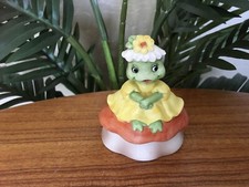 Rare lefton frog girl w - frog, w/