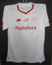 Maillot porté match worn shirt issue camiseta maglia preparata ASR Roma signed