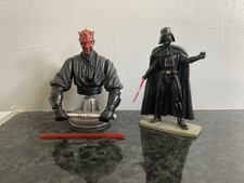 Star Wars Figurines Darth Vador + Darth Maul Bust Up ( 1 Lightsaber) Description