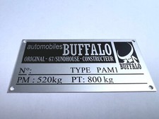 Plaque constructeur BUGGY BUFFALO