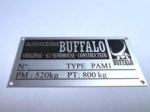 Plaque constructeur buggy - plaque,