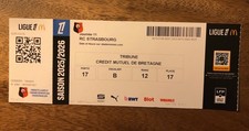 Ticket/Billet du match football SRFC Stade Rennais / Strasbourg RCSA  2025-2026